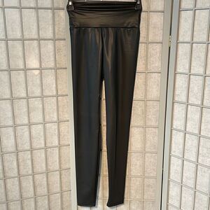 Faux leather leggings, XS Black